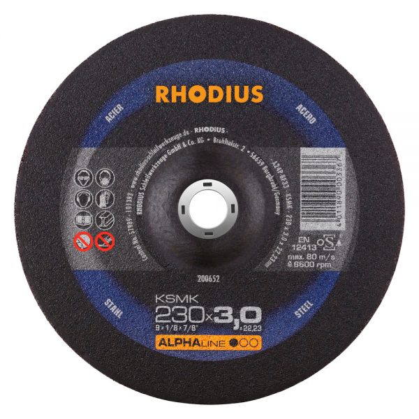 Δίσκος κοπής μετάλλου rhodius ksmk 230x3x22.23